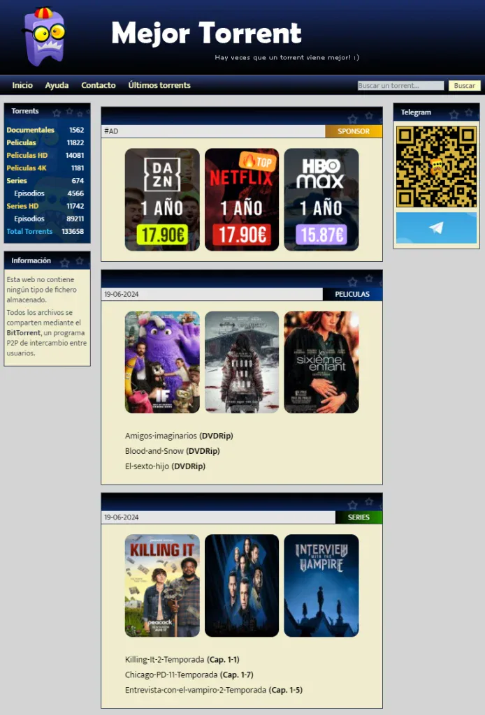 DonTorrents | Web Torrents | Razorman, Noticias de Informática.