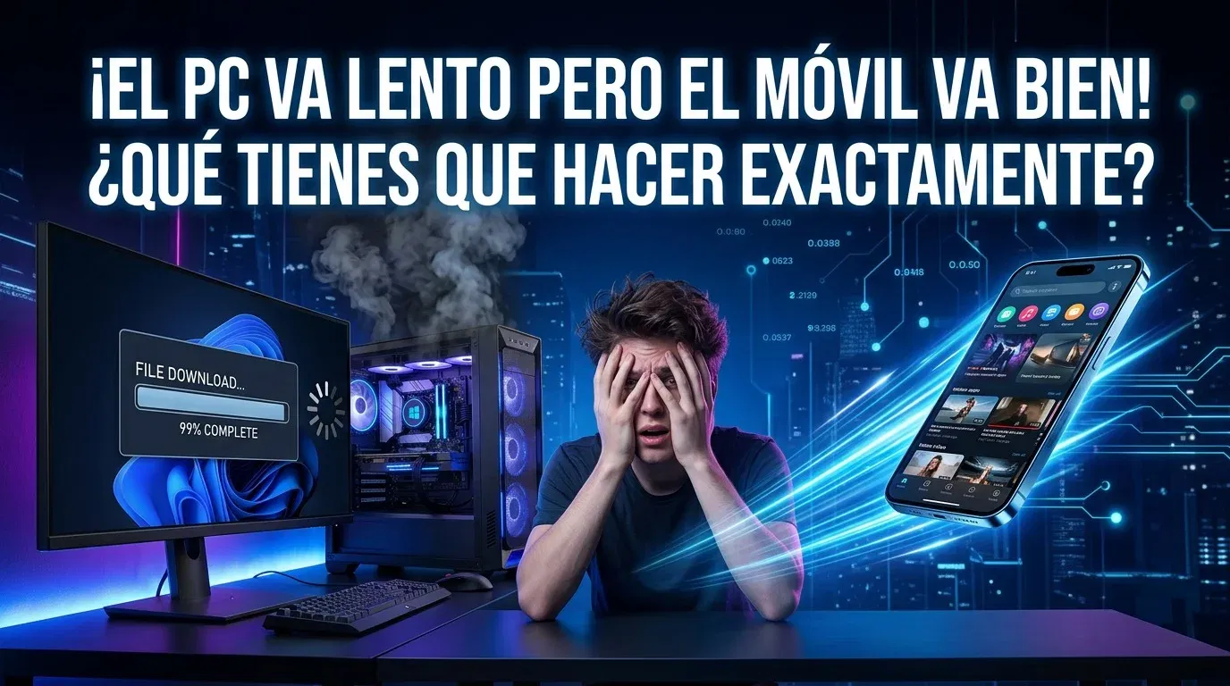 El PC va lento pero el móvil va bien: qué tienes que hacer exactamente